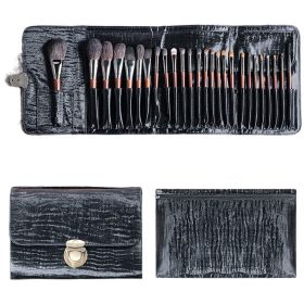 Makeup Brushes Set Foundation Blending Brush Face Powder Blush Concealers Eye Shadows Make Up Brushes Kit with Bag - 24pcs (Type: Makeup brushes 26pcs+ black bag)