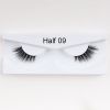 1Pair Mink Half Lashes Soft Thick Eye End Lengthening Faux Eyelashes Natural Long Handmade Eyelash Cross Curl 3D Lash For Makeup