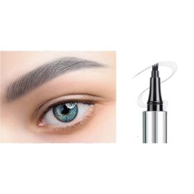 Simulation Four Claw Liquid Waterproof Eyebrow Pencil (Color: Gray)