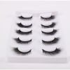 New 5Pairs High Quality Faux Eyelashes Handmade 3D Winged Natural Long Lashes Soft Cat Eye Fake Eyelash For Eye Makeup Wholesale